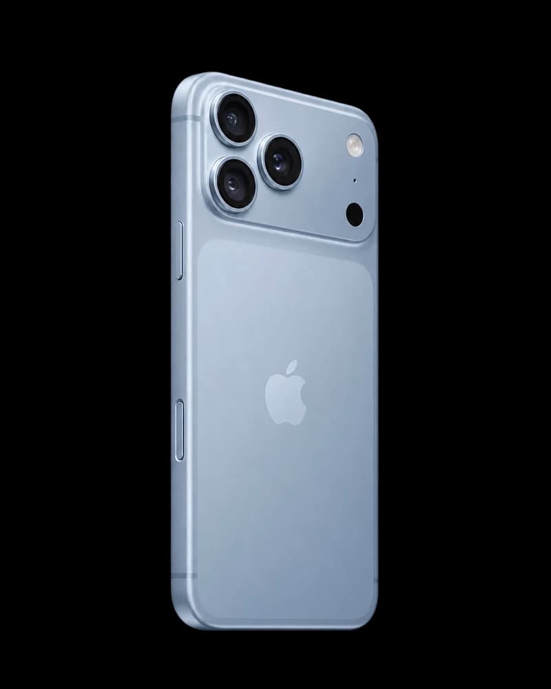 iPhone 18 Pro Max in glacier, back view